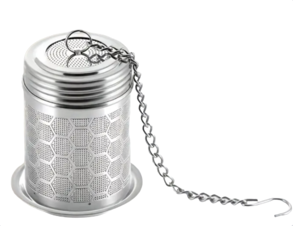 Fine Mesh Tea Infuser with Drip Tray