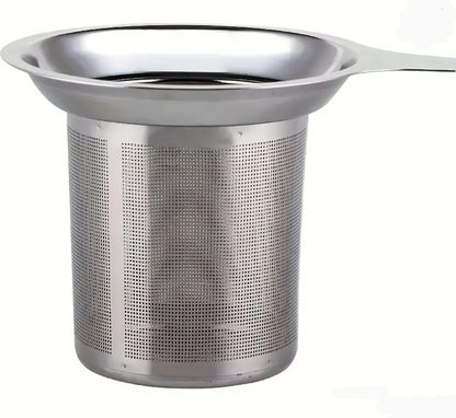 Wide Mouth Fine Mesh Tea Infuser/Strainer with Handle